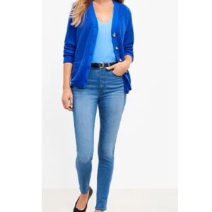 Loft skinny jeans size 28 Medium Wash High rise Normcore Minimalist Ankle jeans